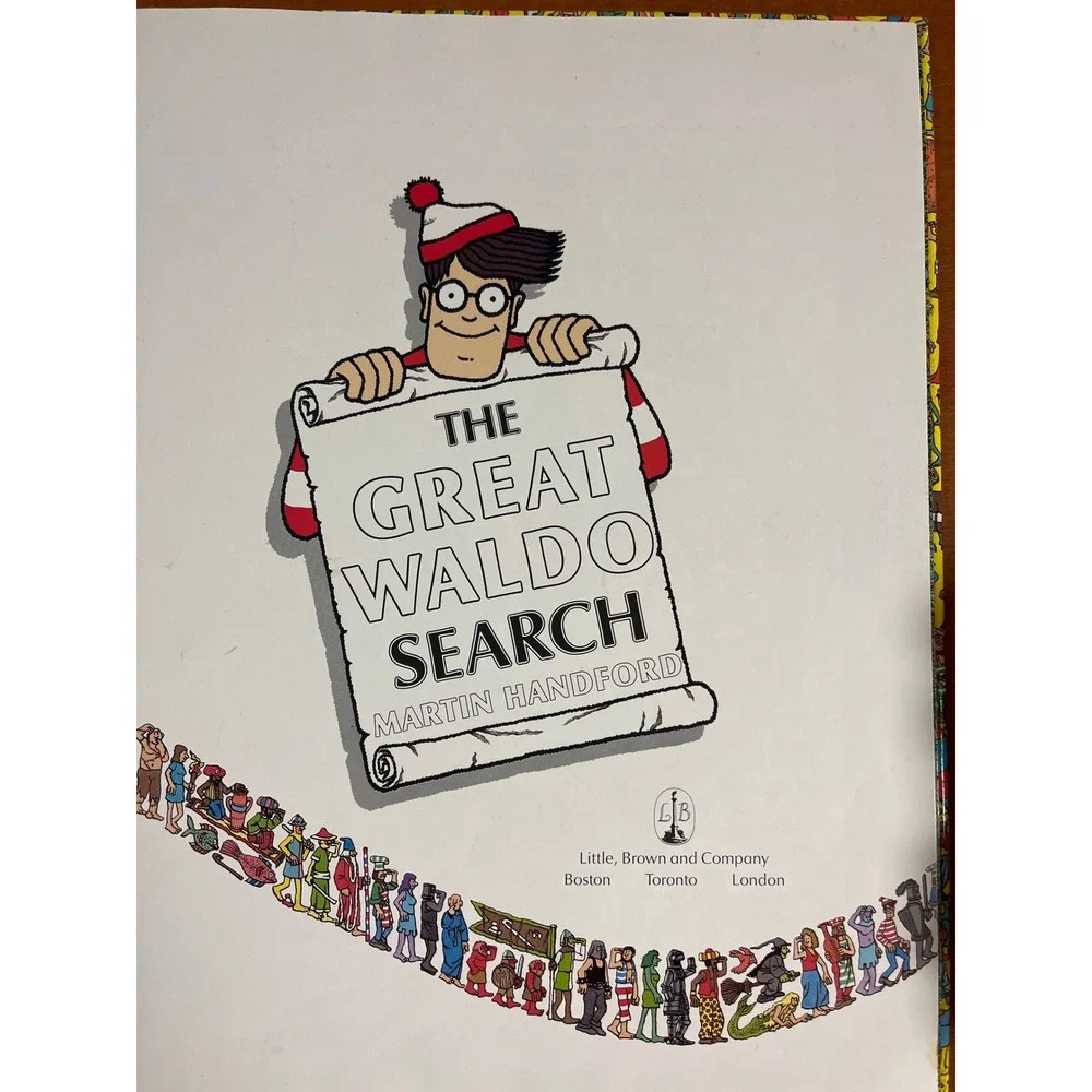 The Great Waldo Search 1989 First Ed Martin Handford 80s Activity Interactive